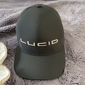 LUCID MOTORS GRAY STRETCH FITTED HAT